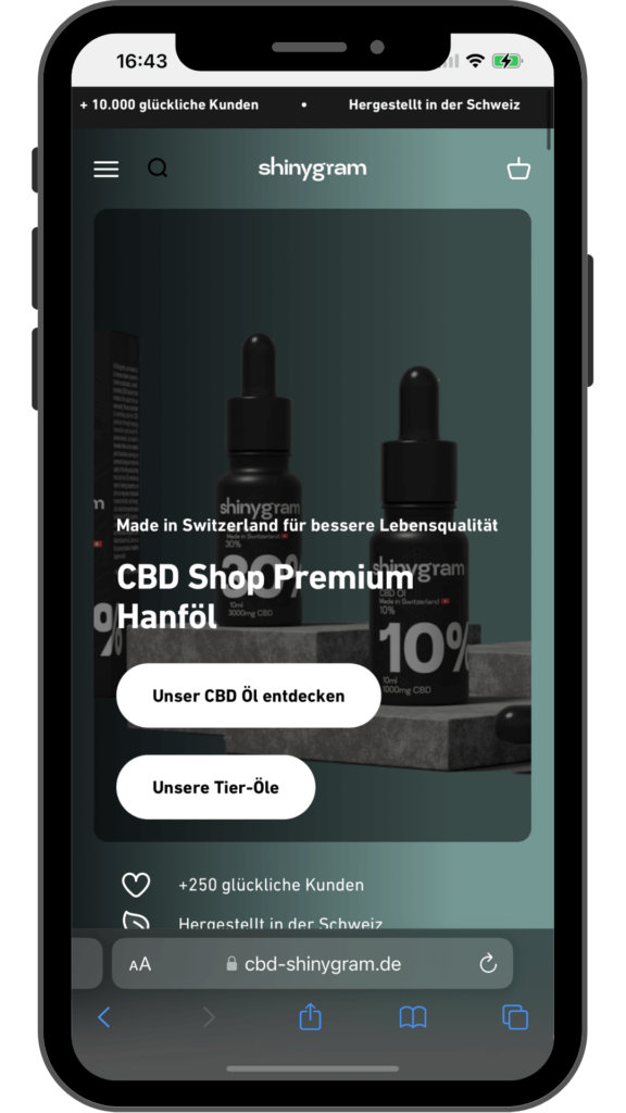 Online SHop für CBD Öle