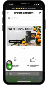 green_passion_cbd_shop_wordpress_elementor_webdevelopment_seo_ranking_webdesignagentur_onlineshop_rankist