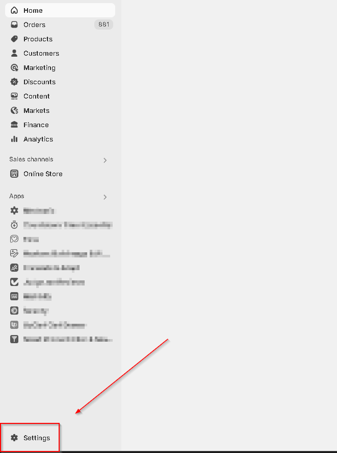 Sprache auswählöen Schritt 1 in Shopify